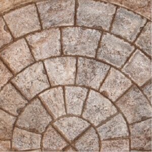 9 Ft. Dia. Radius Cobble Stone Concrete Stamp