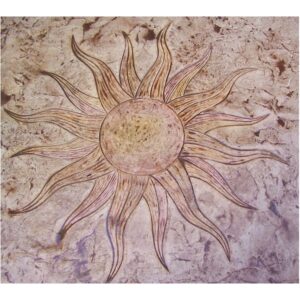 Proline Flaming Sun Concrete Stamp