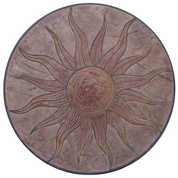 Sun Stamp Medallion-3 Ft Diameter Concrete Stamp