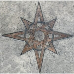 Celtic Star-5.5 Ft Diameter Concrete Stamp