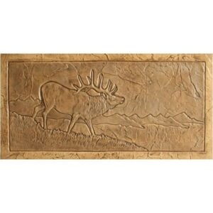 Seamless Design Elk Landscape Concrete Stamp