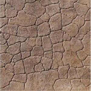 Seamless Cracked Mud Concrete Stamp