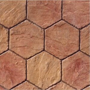 Concrete Stamp 12" Hexagon Italian Slate Concrete Stamp