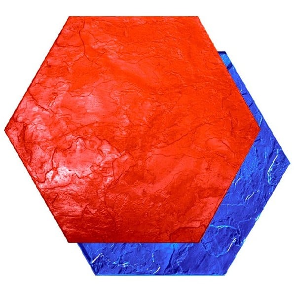 Hexagon Roman Slate Concrete Stamp - Image 3