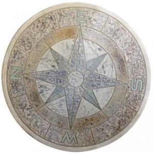 Compass Table Top Mold Concrete Stamp