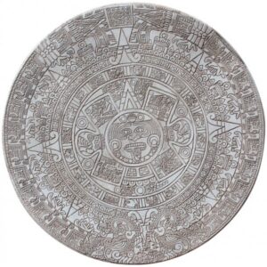 Aztec Calendar Table Top Mold Concrete Stamp
