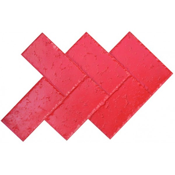 Herringbone Tumbled Travertine Concrete Stamp - Image 3