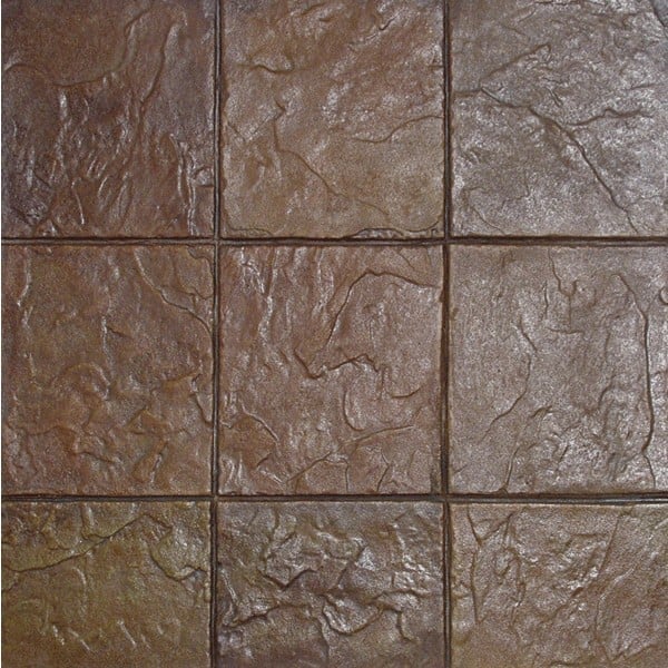 12" x 12" Roman Slate Tile Concrete Stamp