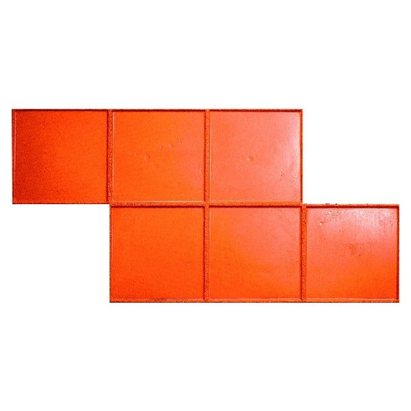 12" x 12" Saltillo Tile (Mexican Tile with Sand Grout Line) Concrete Stamp - Image 3