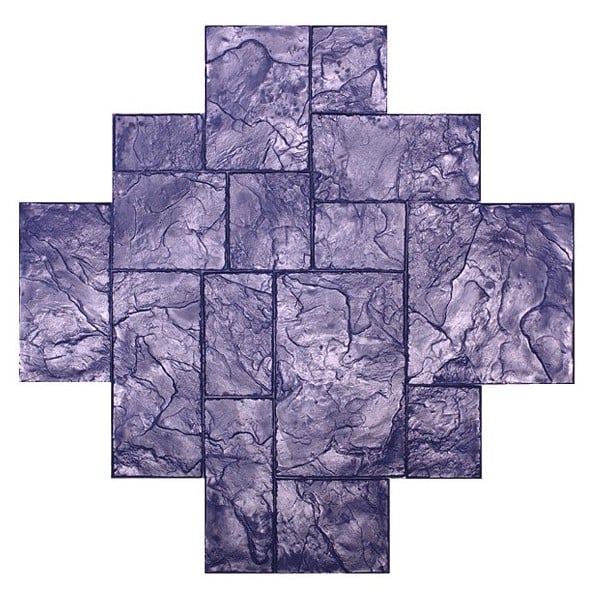 Rotating Ashlar Blue Stone Concrete Stamp - Image 3