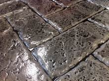 Herringbone Old Cobble Stone Thin Joint Concrete Stamp