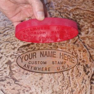 Concrete Personalized Name Concrete Stamp