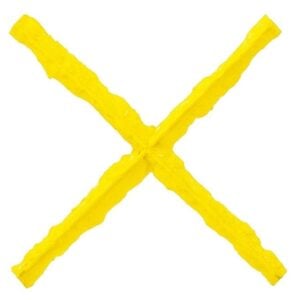 Joint Texturing Strip X Shape Yellow (1/2" wide) Concrete Stamp
