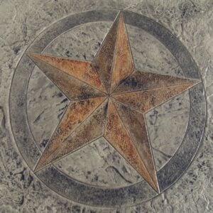 Five Point Star-40" Diameter Concrete Stamp