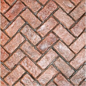 Herringbone Old Cobble Stone Wide Joint Concrete Stamp