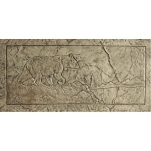 Seamless Design Bear Landscape Concrete Stamp