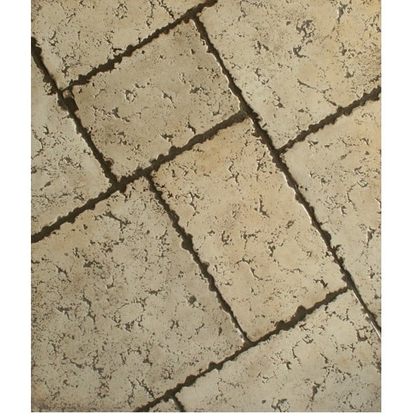 Ashlar Tumbled Travertine Versailles Concrete Stamp