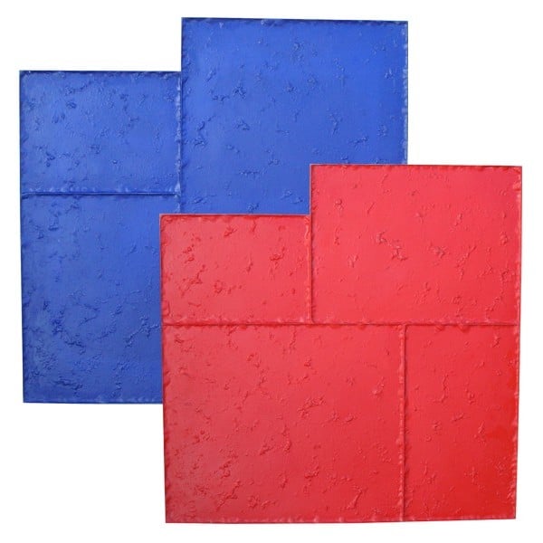 Ashlar Tumbled Travertine Versailles Concrete Stamp - Image 3
