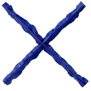 Joint Texturing Strip X Shape Blue (1" Wide) Concrete Stamp