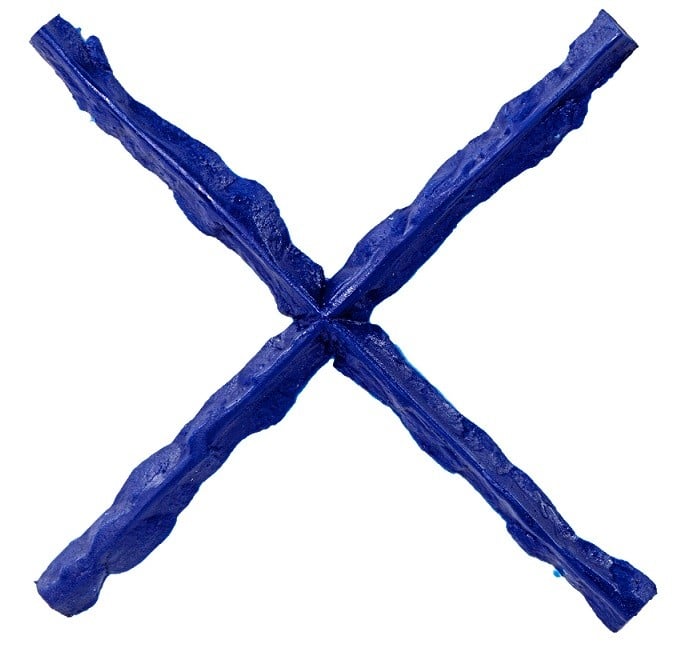Joint Texturing Strip X Shape Blue (1" Wide) Concrete Stamp