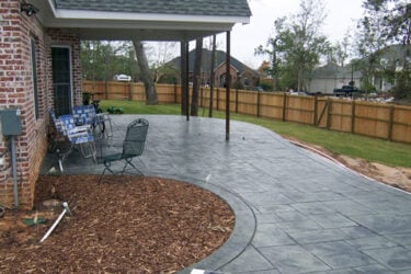 Ashlar stamped concrete job by Decorative Concrete Systems Ashlar stamped concrete job by Decorative Concrete Systems