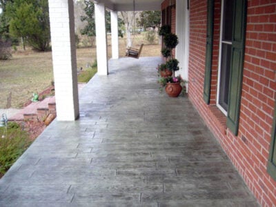 Wood Plank stamped concrete job by Decorative Concrete Systems Wood Plank stamped concrete job by Decorative Concrete Systems