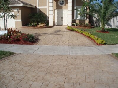 Ashlar concrete stamp job by Artistic Concrete Group Ashlar concrete stamp job by Artistic Concrete Group