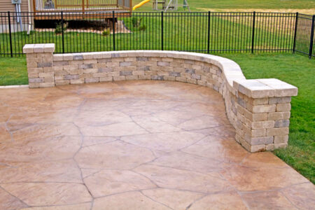 Random Stone concrete job by Concrete Evolutions Random Stone concrete job by Concrete Evolutions