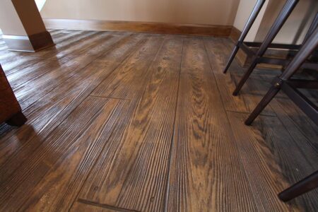 12" Wood Plank Concrete Stamp Wood Plank Stamped Concrete Floor
