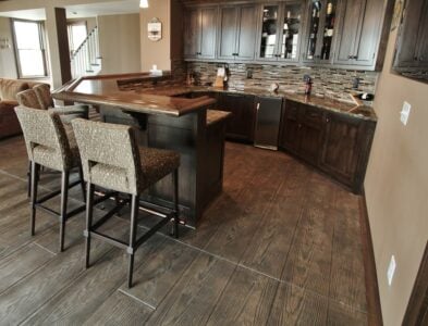 Wood Plank 12" Concrete Stamp Wood Plank Concrete Stamped Kitchen Floor