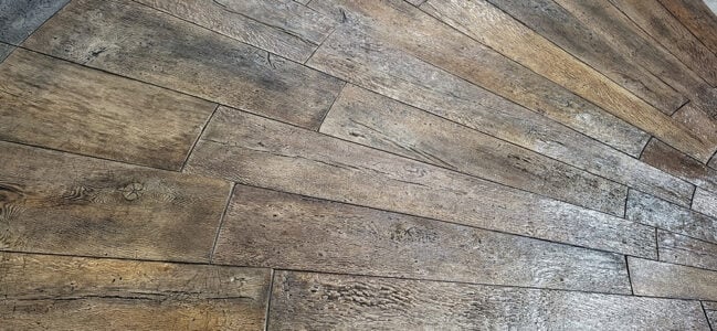 Sun Burst Reclaimed Timber concrete stamp