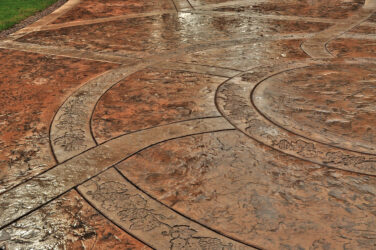 GRAPEVINE Border and roman slate texture